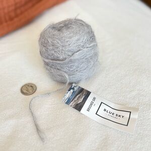 blue sky fibers alpaca merino bamboo yarn - earl grey • 50 g nwt